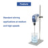 ONiLAB 18900071 316L Stainless Steel 4 Bladed Propeller Stirrer ?50 mm Stirrer Diameter, 8 mm Shaft Diameter, 400 mm Shaft Length...