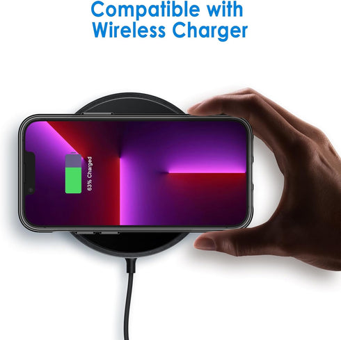 JETech Case for iPhone 13 Pro Max 6.7-Inch, Non-Yellowing Shockproof Phone Bumper Cover, Anti-Scratch Clear Back (Black)...