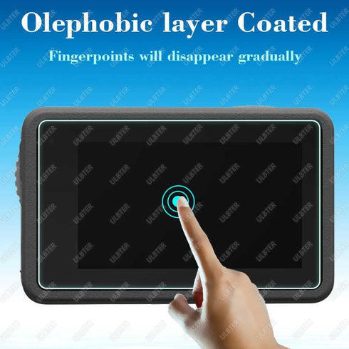 Screen Protector for DJI OSMO Action 4 Camera + Silicone Lens cap Cover, 0.3mm 9H Hardness Tempered Glass Protector, Anti-Scrach Anti-Fingerprint ...