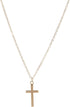 2pcs Cross Necklace For Women Men?Stainless Steel Gold Silver Faith Dainty Fashion Elegant Cute Simple Small Cross Necklace For Women Jewelry (gol...