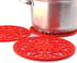 ME.FAN Trivets for Dishes/Pots/Pans, 3 Pcs Silicone Mats, Flexible/Durable/Non Slip Hot Pads to Protect Table and Counter Top (Red)...