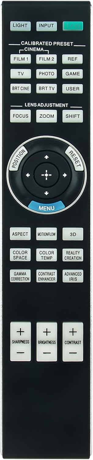 RM-PJ24 Replace Remote Applicable for Sony Projector VPL-VW715ES VPL-VW500ES VPL-VW995ES VPL-GTZ380 VPL-VW675ES VPL-XW7000ES VPL-XW6000ES VPL-VW69...