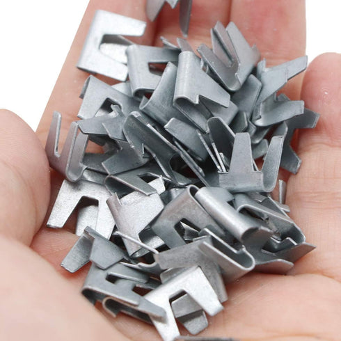 Cage Building Clip 600pcs Cage Fasten Clips Wire Cage Clip for Chicken Quail Pigeon Rabbit Pet Dog Cat Cage...