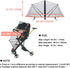 Stroller Mosquito Net Cover, High Density Bug Net Cover with Dual Zippers Universal & Breathable Insect Net for Strollers with Pushing Bar (Black)...