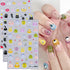 6 Sheets Nail Art Sticker Decals 5D Embossed Nail Art Supplies Self-Adhesive Nail Art Decoration Cartoon Monsters Black Cats Panda Design Manicure...