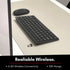 Macally Small Wireless Keyboard and Mouse Combo for PC - an Essential Work Duo - 2.4G - 78 Compact Key Cordless Mouse and Keyboard Combo with Mini...