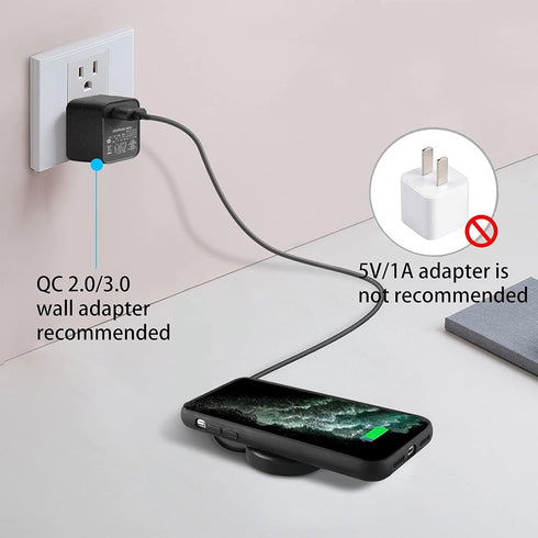 Wireless Charger, Magnetic Charging Pad Compatible with Samsung Galaxy S21 S20 S10 S9 S8, Note 10 Note 9, AirPods 2/3/Pro, and Other Qi-Certified ...
