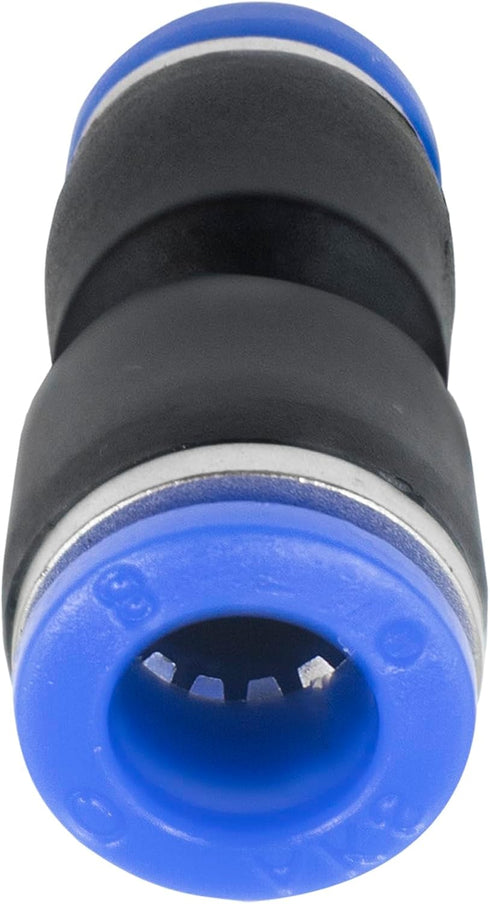 Pneumatic Push to Connect Fitting Straight Union 10mm Tube OD x 10mm Tube OD, Pack of 10...
