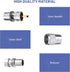 Anina PL259 Coaxial Connectors UHF Male Solder Connector Plug with Reducer for RG8 RG59 RG8x LMR-400 RG-213 Coaxial Cable Ham Radio Antenna Connec...