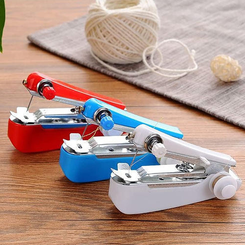 Handheld Sewing Machine, Hand Held Sewing Device Tool Mini Single Stitch Portable Cordless Sewing Machine, Essentials for Home Travel Use Repairin...