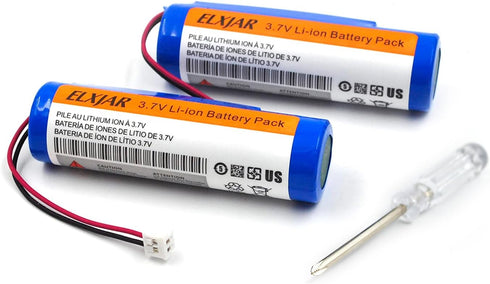 (2-Pack) 3.7V 2600mAh 93837-001 Battery Replacement for Wahl Clipper 5 Star Magic Clip Cordless, Senior Cordless, Sterling 4, Lithium Ion Cordless...