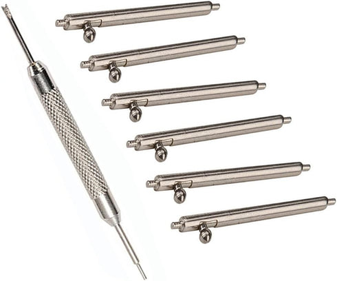 for 24mm Quick Release Spring Bars Pins - 6PCS Stainless Steel Watch Replacement Band Spring Bars Strap Link Pins Diameter 1.5mm + Watch Repair Sp...