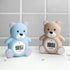 HubiBaby Baby Bath Thermometer & Digital Room Temperature, 2in1 Kids Bathroom Safety Products with Temperature Warning, Floating Teddy Bear (Blue)...