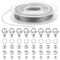 PH PandaHall 700pcs DIY Jewelry Making Supplies Kit Bracelet Findings Kit with Stainless Steel Wire 10m, Stainless Steel Wire Hand Beaded Set for ...