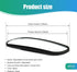 2 PCS Car Rearview Blind Spot Mirror, 5" x 1.18" Rectangular Adjustable Convex Wide-angle Mirror, Reversing Auxiliary Mirror, Universal for Cars E...