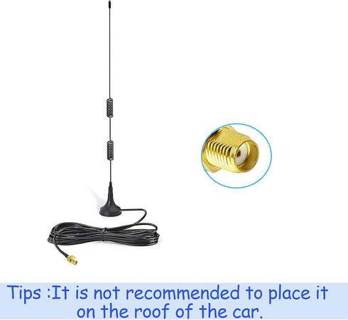 Bingfu Dual Band VHF UHF 136-174MHz 400-470MHz Ham Radio Antenna Magnetic Base SMA Female Antenna for Wouxun BaoFeng BF-F8HP UV-5R UV-82 BF-888S H...