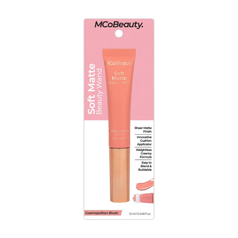 MCoBeauty Soft Matte Beauty Wand, Cosmopolitan Blush, Velvety Finish of Buildable Color, Vegan, Cruelty Free Cosmetics...