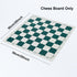 20" Tournament Roll Up Chess Board, Tournament Chess Mat, Vinyl with Green Squares, Chess Rollable Chessboard, Non Slip Travel Chess Board Mat for...
