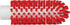 Vikan 5380-50-4 Stiff Tube Brush, Polyester, 2" x 5-3/4" OAL, Red...