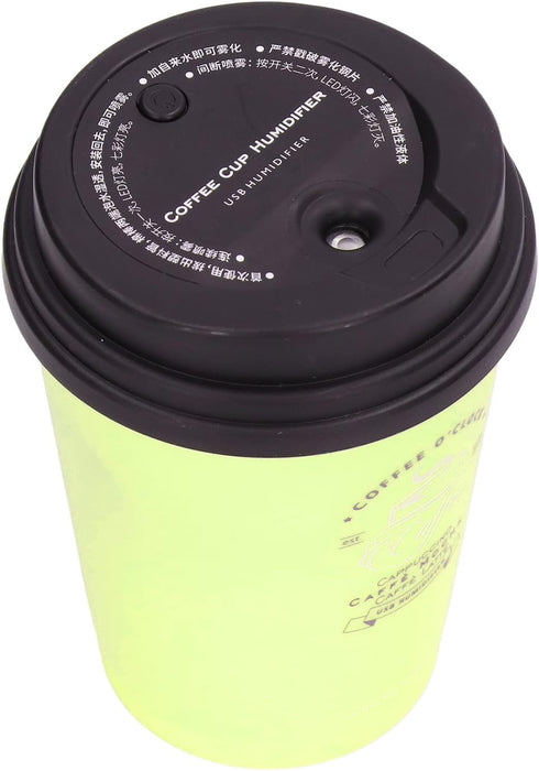 Humidifiers for Bedroom, 300ml Cool Mist Humidifiers, USB Mini Cute Coffee Cup Humidifier, Car Humidifier, Desk Humidifier, Small Humidifier, Low ...