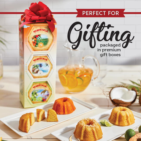 TORTUGA Caribbean Moonshine Apple Pie Cake - 4 oz Cake - The Perfect Premium Gourmet Gift for Gift Baskets & Birthday Gifts - Great Cakes for Deli...