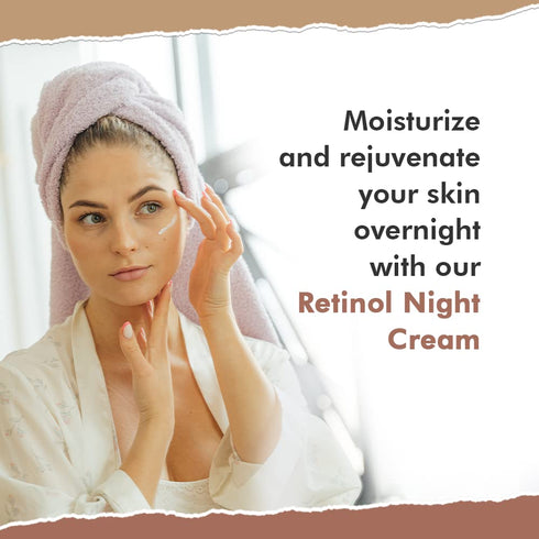 Retinol Cream for Face and Facial Moisturizer Night Cream - Anti Aging Face Moisturizer for Women and Men - Skin Renewing Face Cream with Hyaluron...