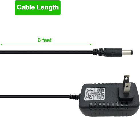 VC205 Charger Fit for Shark VACMOP VM200 VC200 UM200 UM205 Cordless Hard Floor Vacuum, DC Barrel Connector, AC Adapter 6 ft Power Cord - PDEEY...