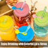 Regular Mouth Mason Jar Lids with Straw Hole/Stoppers/Silicone Rings/Cleaning Brush, Rust-proof, BPA Free Plastic Canning Lids, Great for Drinking...