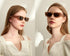 JUDOO Retro 90s Nude Rectangle Sunglasses for Women Vintage Square Frame Trendy Glasses...