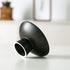 Porcelain Footed Bowl,Small Cute Snack Bowl for Ice Cream Dessert, Miso Soup, Side Dishes, Condiment (Black)...