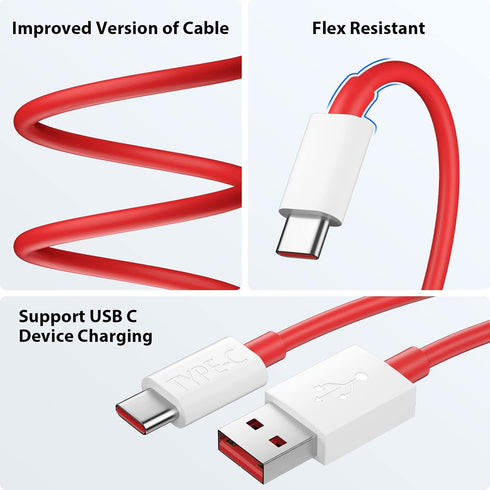 Car Charger SuperVOOC 80W for OnePlus 12R 12 11 10t 10 Pro, SuperVOOC Warp Charger for OnePlus Open Pad Nord 9 Pro 8 7T 6 6T 5 5T LED Display Dual...