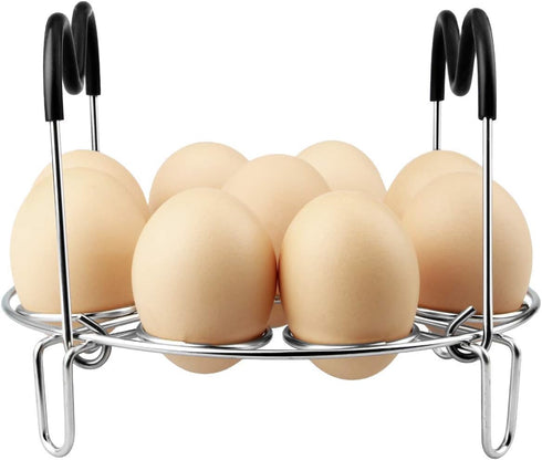 Egg Steamer Rack Trivet with Heat Resistant Handles for Instant Pot Accessories 5,6,8 Quart & Pressure Cooker, Stainless Steel...