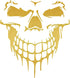 Skull Stickers and Decals for Car Windows Doors, 3D Reflective Waterproof Skull Decals for Cars Trucks (Golden)...