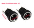 YXQ 5.5mmx2.1mm DC Power Supply Jack 2 Pin Socket Female Panel Mount Connector with Hex Washer 6-Pack...
