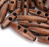 Sewing Wood Toggle Buttons, 50PCS Toggle Buttons, 2 Holes Wood Buttons, Sewing Knitting Buttons, Dark Coffee Wooden Buttons for DIY Coat Clothes A...