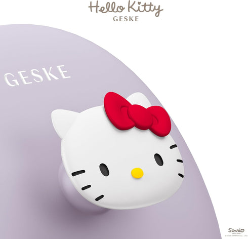 GESKE x Hello Kitty | SmartAppGuided™ Facial Brush | 3 in 1 | Professional Facial Cleansing Brush with Handle | Skin Cleansing Soft Silicone Facia...