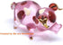 Handmade Mini 2" Blown Glass Pig Figurine, Pink with 22K Gold Accents, Gift Ideas, Fantasy Cool Stuff Decor No.2...