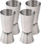 Newk Double Jigger for Bartending, 1/2 & 1 Oz(15 & 30 ML) Stainless Steel Cocktail Measuring Jigger (Set of 4)...