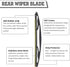 Rear Wiper Arm Blade Nut Set Replacement for Buick Enclave 2008-2017, Rear Wiper Cover Accessories Assembly, Wiper Cap Set for Back Windshield Win...