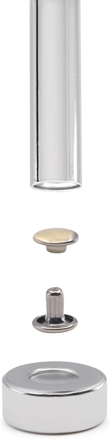 Dritz Double Cap Gunmetal Includes Rivets & Tools Fasteners...