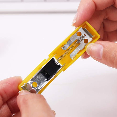 10 Set Mini Office Stapler with 10# Staples, Small Hand Stapler Portable Desktop Stapler Student Stapler...