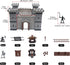 Medieval Castle Toys,Knight Game Soldier Model Building Accessories, DIY Assembled Castle Model Set,Playset Gifts...