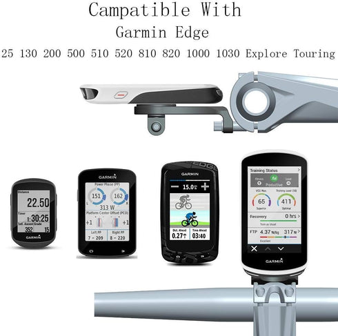 Extended Out-Front Mount, Bike Handlebar Mount for NiteRider Adapter, Sports Action Camera,Garmin Edge 25 130 200 500 510 520 800 810 820 1000 103...