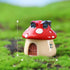 MAOMIA Resin Miniature Fairy Garden Mushroom House 4 Pcs Micro Landscape Garden Outdoor Decor Home Decoration Plant Flower Pots Ornaments...