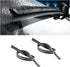 4 Pieces Windshield Wiper Blades Refills, DIY Adjustable Car Windscreen Wiper Rubber Strips, Frameless Window Boneless Insert Silicone Strips, Aut...