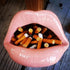 Ceramic Lip Shape Ashtray Cigarette Ash Holder Smoking Accessories Lips Storage Decoration Ashtray Figurines Tabletop Ornaments Creative Cigar Ash...