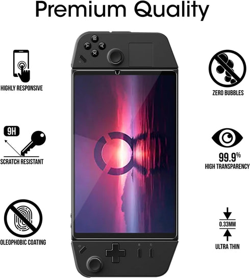 amFilm 2 Pack Upgrade Version Screen Protector for Lenovo Legion Go Handheld 2023, Tempered Glass, 8.8 inch Full Coverage, Transparent Ultra HD, A...