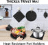 Silicone Trivet Pot Mat, Silicone Pot Holders for Hot Pan and Pot Pads. Heat Resistant Counter Mats for Tables Placemats,Countertops, Spoon Rest a...