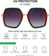 WOWSUN Oversized Big Fashion Sunglasses for Women Irregular Large Shades UV Protection...