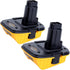2 Pack DCA1820 Adapter Replacement for DEWALT 18v to 20v Adapter, Compatible with Dewalt 20V Max Battery DCB203 to 18V XRP NiCad NiMh Battery DC90...